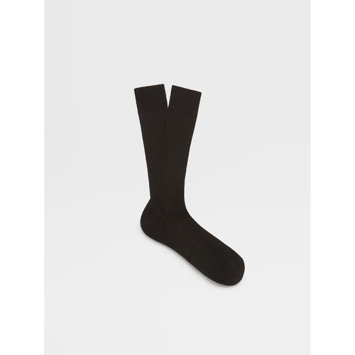 Load image into Gallery viewer, ZEGNA BLACK COTTON SOCKS
