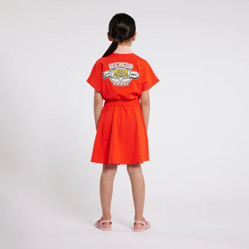 Load image into Gallery viewer, KENZO KIDS RED TIGER LOGO DRESS - Yooto
