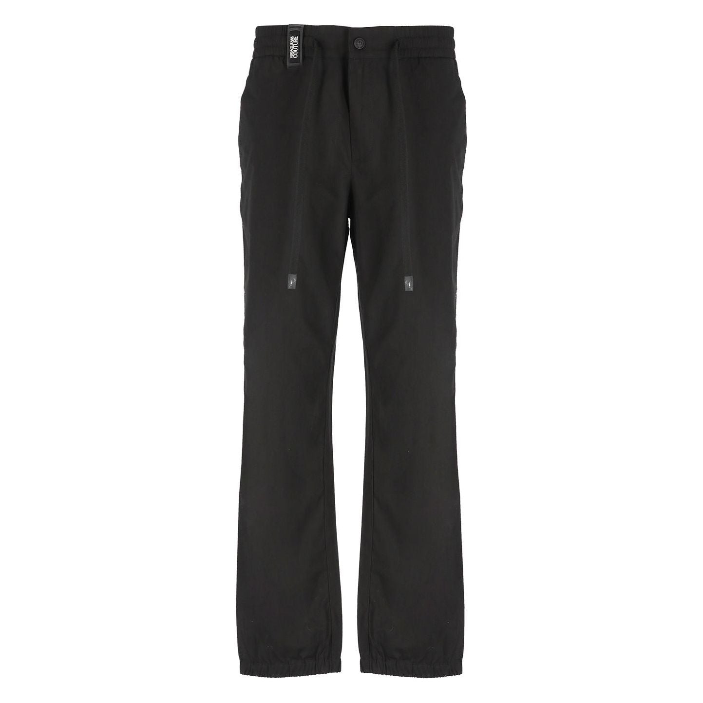 VERSACE JEANS COUTURE PANTS WITH LOGO PATCH - Yooto