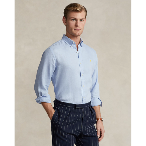 Load image into Gallery viewer, POLO RALPH LAUREN CUSTOM FIT LINEN SHIRT
