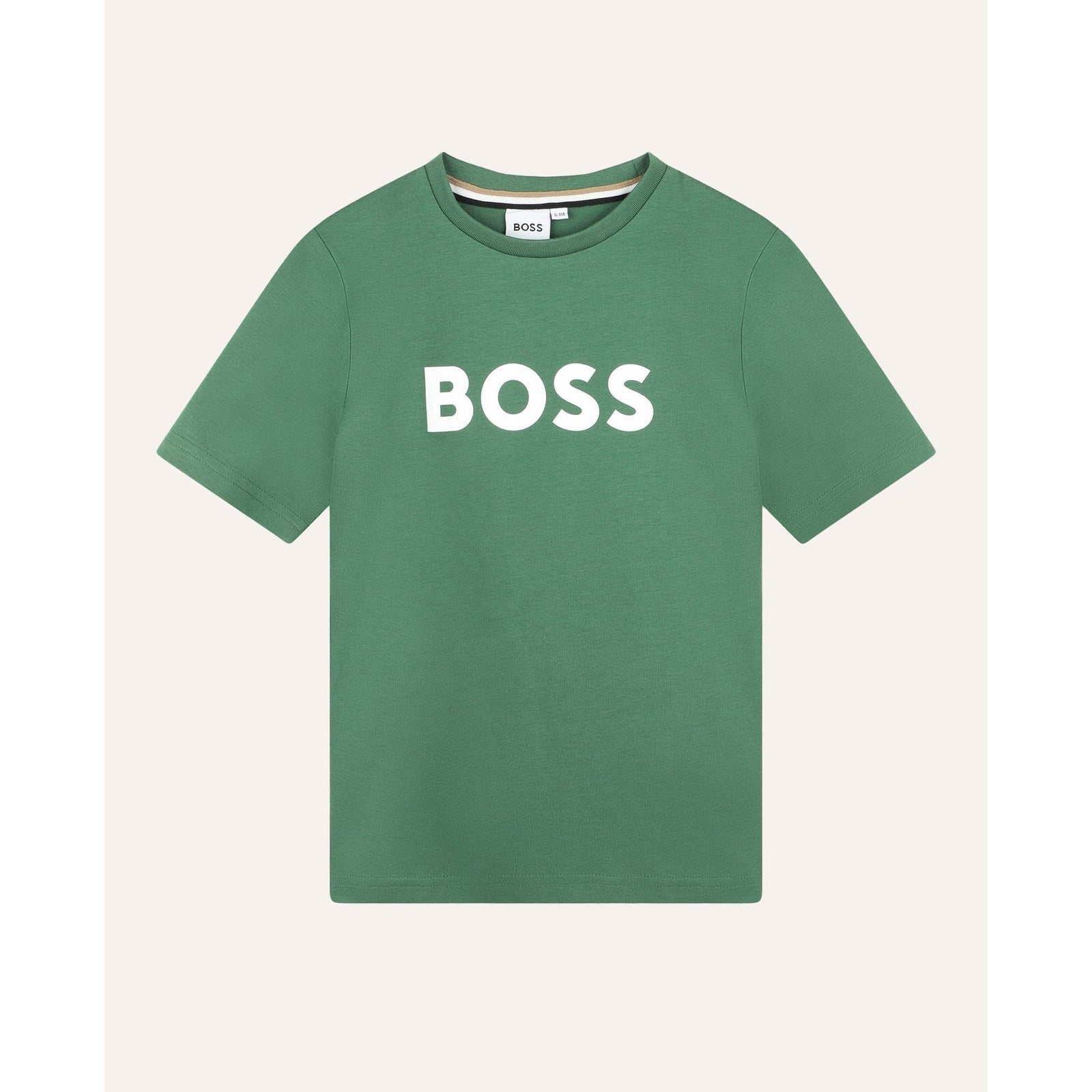 BOSS KIDS KIDS' T-SHIRT IN COTTON JERSEY WITH LOGO PRINT - Yooto