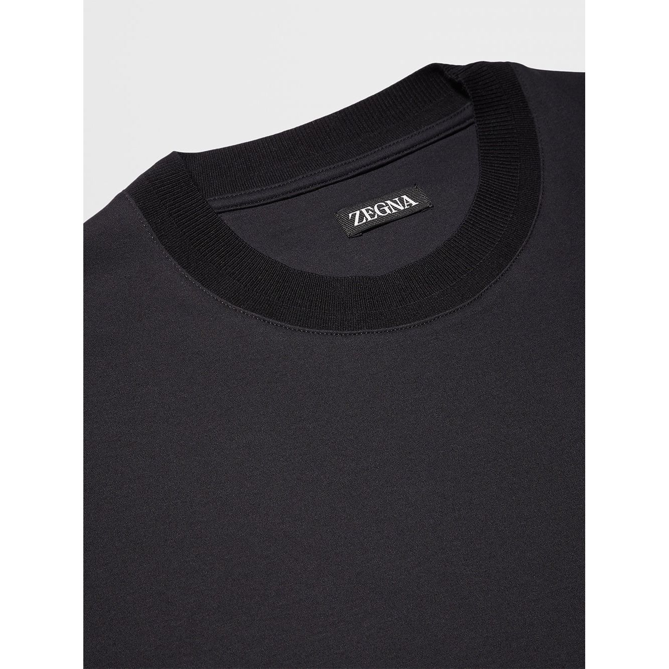 ZEGNA COTTON AND SILK T-SHIRT