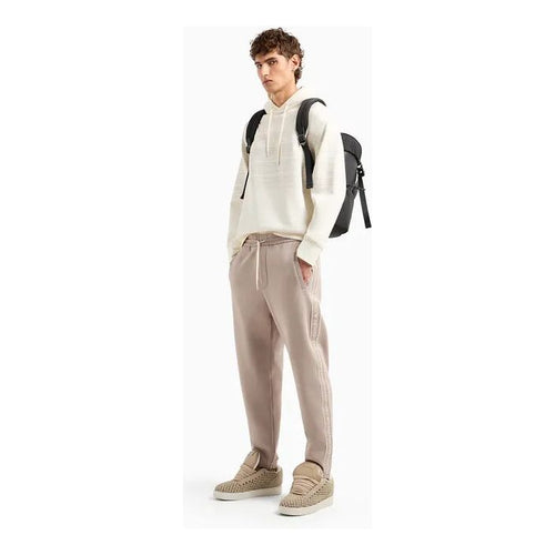 Load image into Gallery viewer, EMPORIO ARMANI DOUBLE-JERSEY JOGGERS WITH DRAWSTRING AND LOGO TAPE - Yooto
