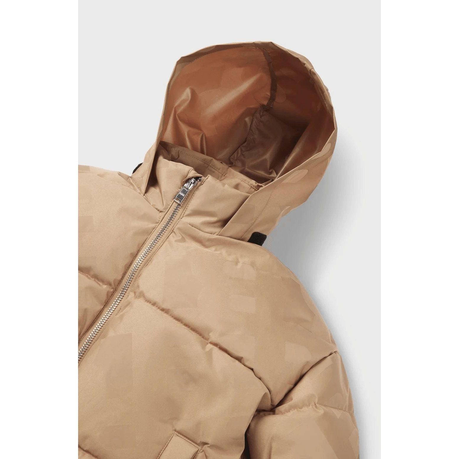 BOSS KIDS' PADDED JACKET WITH ALL-OVER MONOGRAMS