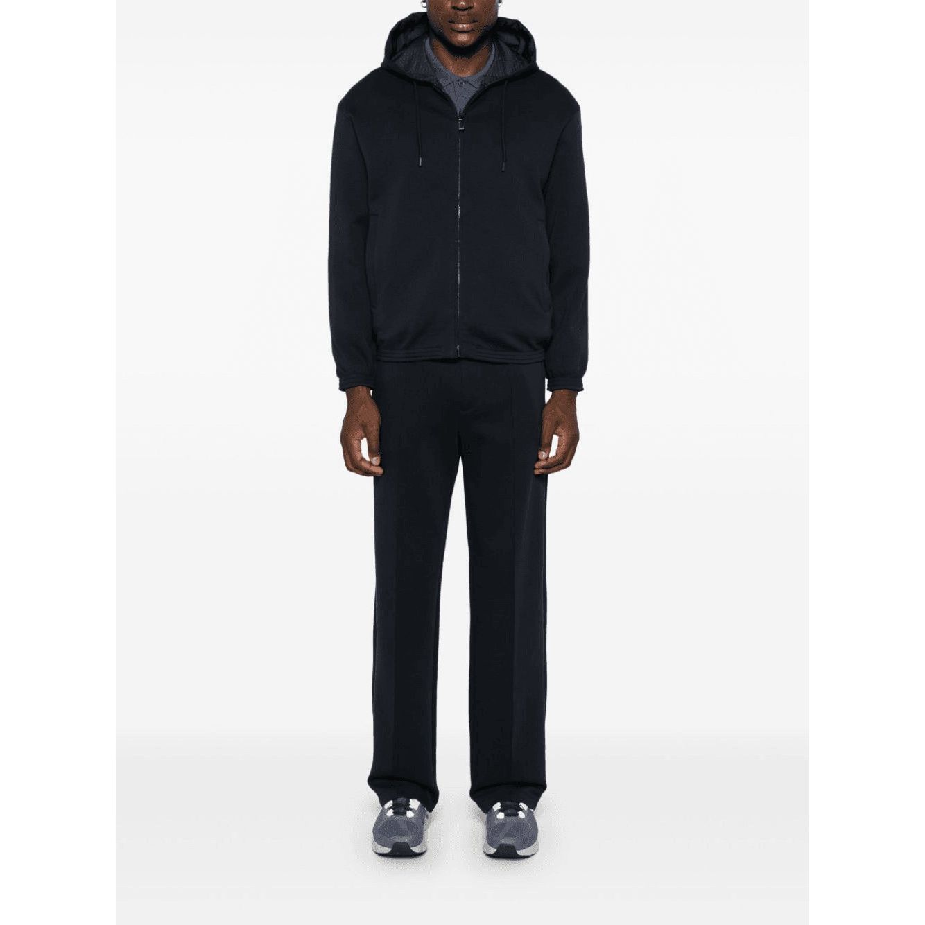 EMPORIO ARMANI reversible zip-up hoodie