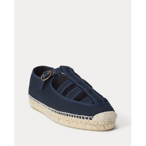 Load image into Gallery viewer, RALPH LAUREN Cutout Canvas Espadrille
