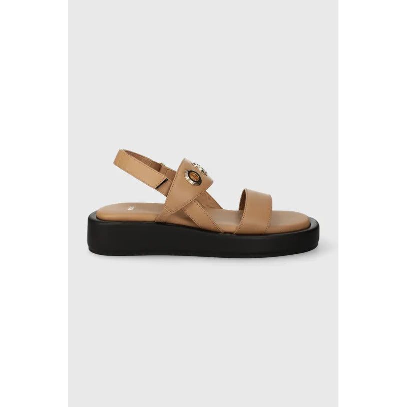 BOSS SCARLET LEATHER SANDALS - Yooto