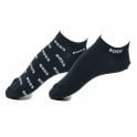 BOSS 2 PACK AS ALLOVER LOGO NAVY 401 TRAINER SOCKS