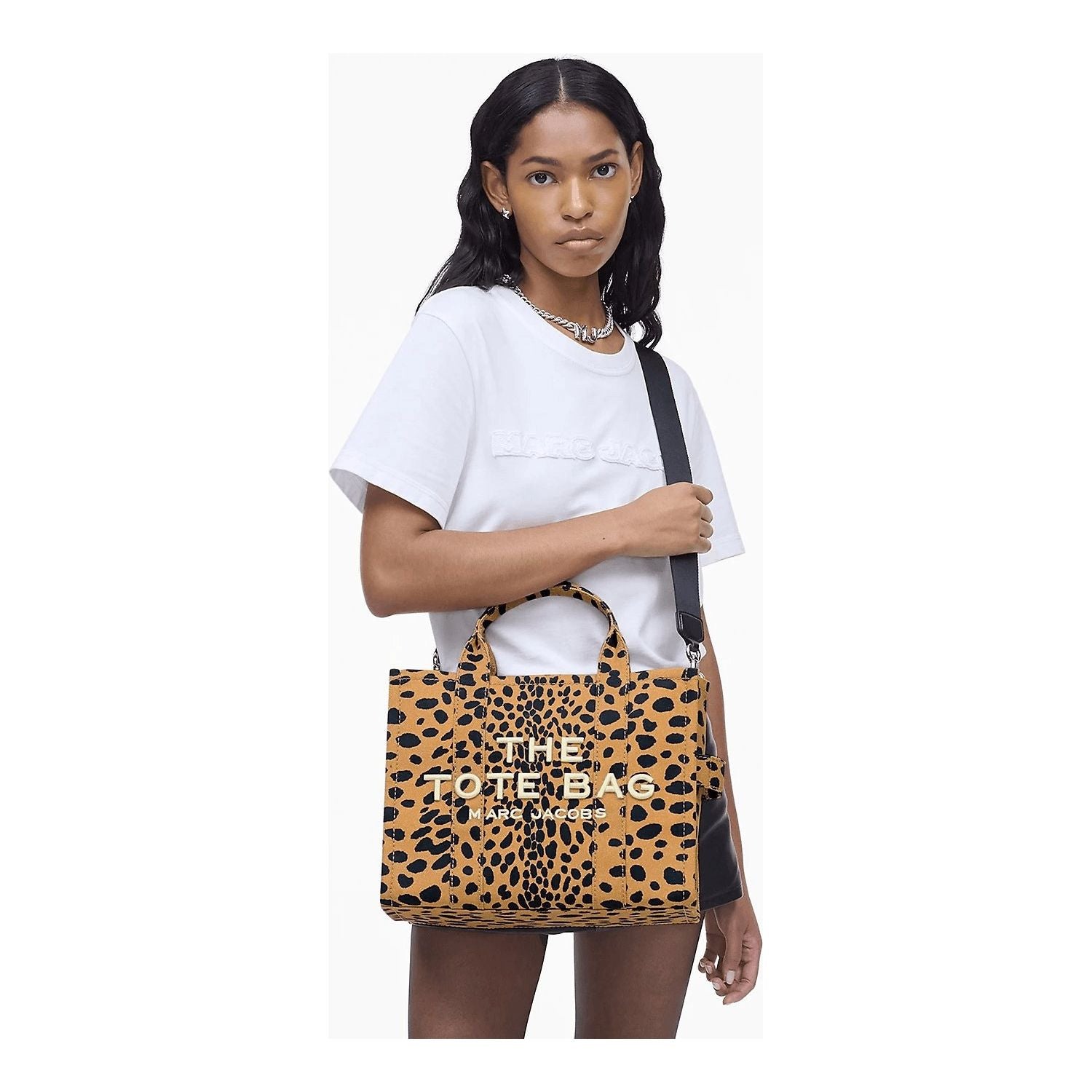 Marc Jacobs THE CHEETAH
CANVAS MEDIUM TOTE BAG