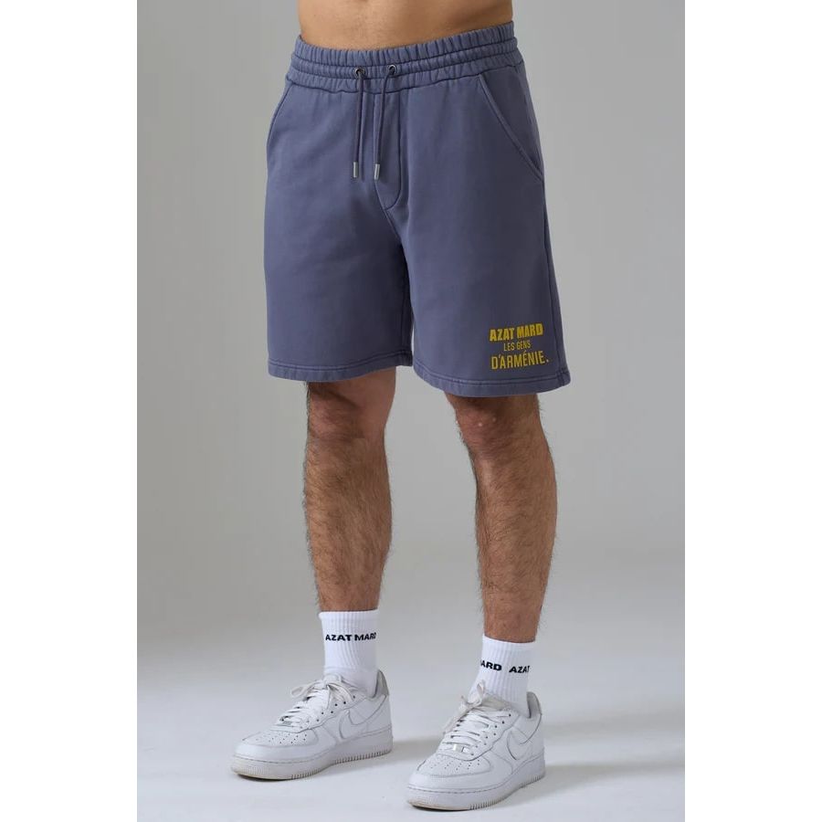 AZAT MARD LES GENS WASHED NAVY SHORTS