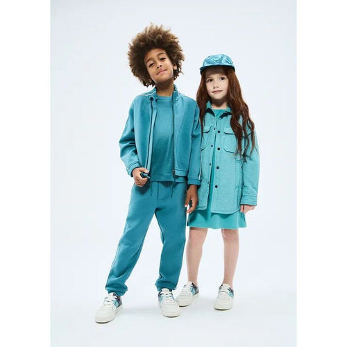 Load image into Gallery viewer, EMPORIO ARMANI KIDS DOUBLE-JERSEY JOGGERS WITH DRAWSTRING AND LOGO TAPE - Yooto
