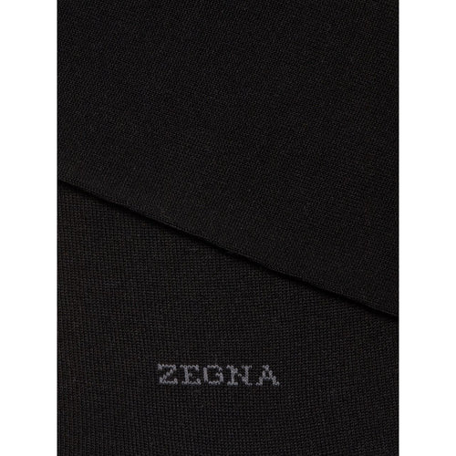 Load image into Gallery viewer, ZEGNA BLACK COTTON BLEND SOCKS
