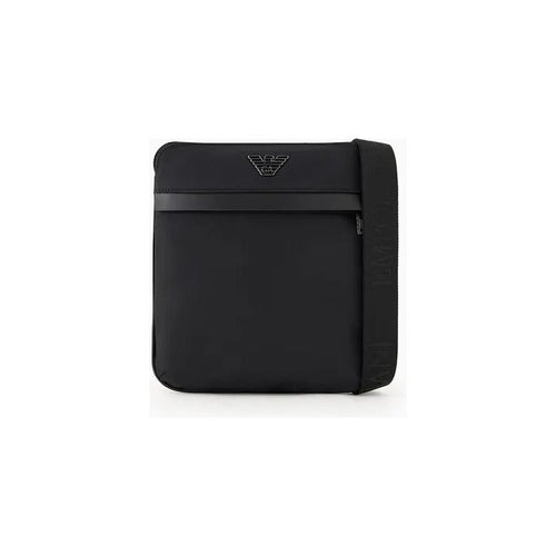 Load image into Gallery viewer, EMPORIO ARMANI FLAT ARMANI SUSTAINABILITY VALUES CROSSBODY BAG IN RECYCLED NYLON - Yooto
