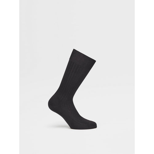 Load image into Gallery viewer, ZEGNA NAVY BLUE COTTON SOCKS
