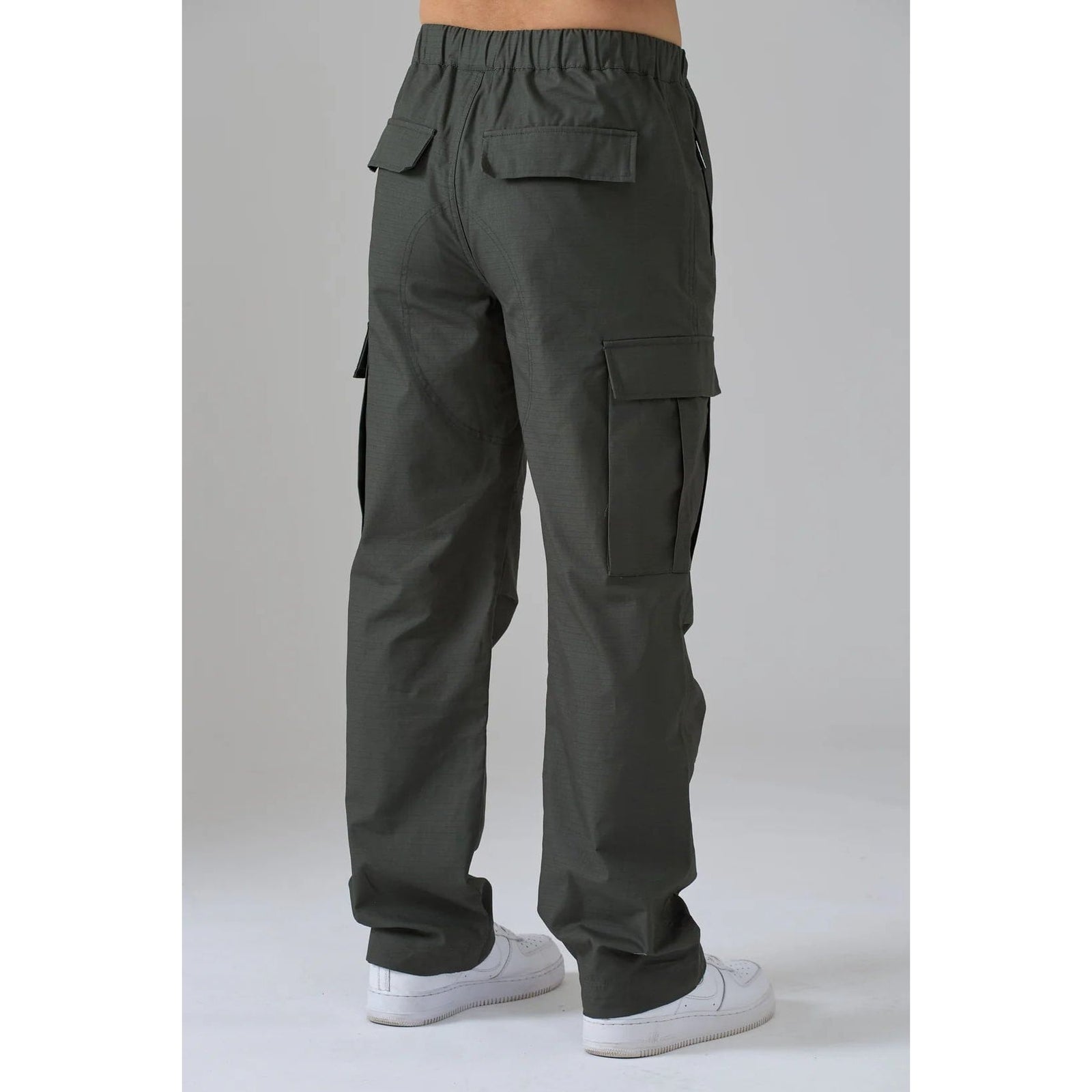 AZAT MARD KHAKI STRAIGHT LEG RIPSTOP PANTS - Yooto