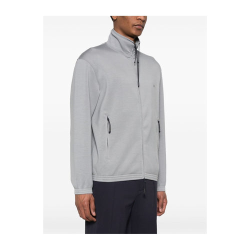 Load image into Gallery viewer, EMPORIO ARMANI TRAVEL ESSENTIALS FULL-ZIP SWEATSHIRT IN DOUBLE JERSEY - Yooto
