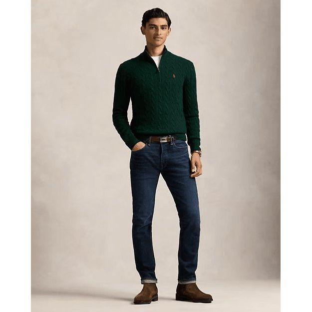 RALPH LAUREN Cable-Knit Wool-Cashmere Jumper