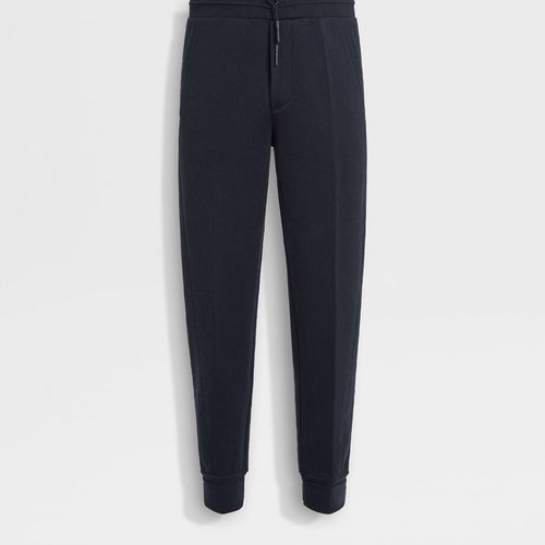 Load image into Gallery viewer, ZEGNA NAVY BLUE HIGH PERFORMANCE™ WOOL BLEND JOGGERS
