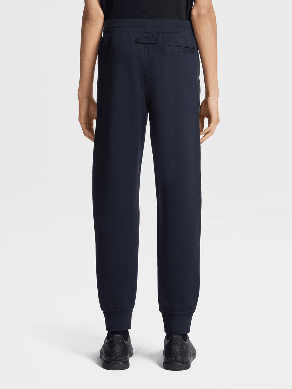 ZEGNA NAVY BLUE HIGH PERFORMANCE™ WOOL BLEND JOGGERS