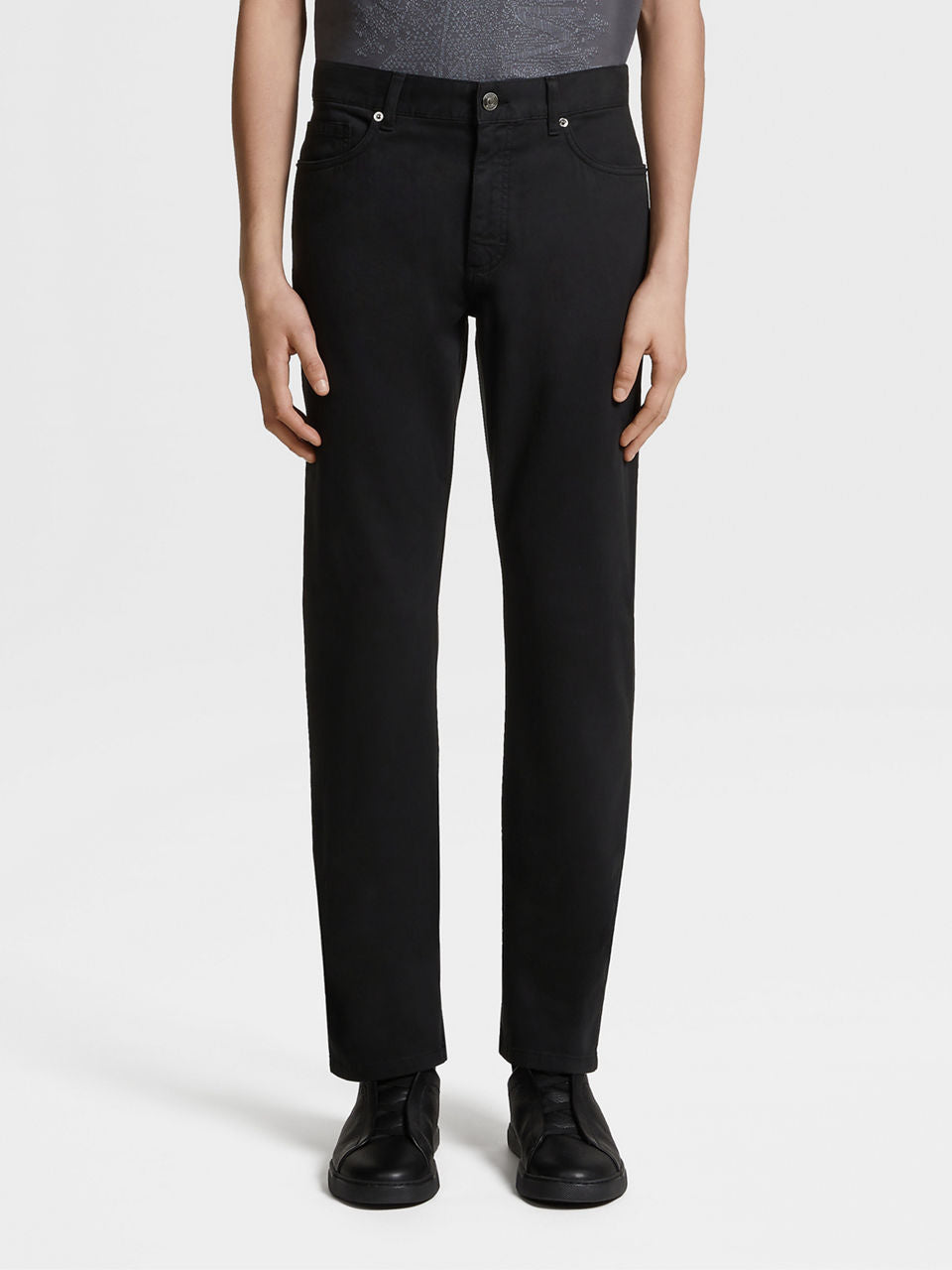 ZEGNA STRETCH COTTON ROCCIA JEANS