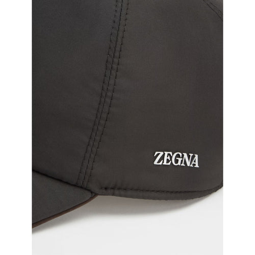 Load image into Gallery viewer, ZEGNA BLACK TECHNICAL FABRIC BASEBALL CAP
