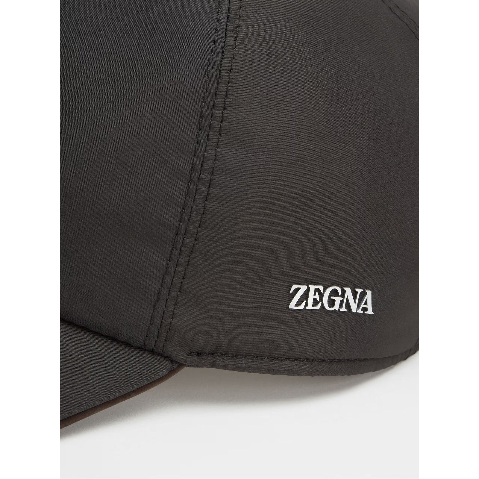 ZEGNA BLACK TECHNICAL FABRIC BASEBALL CAP