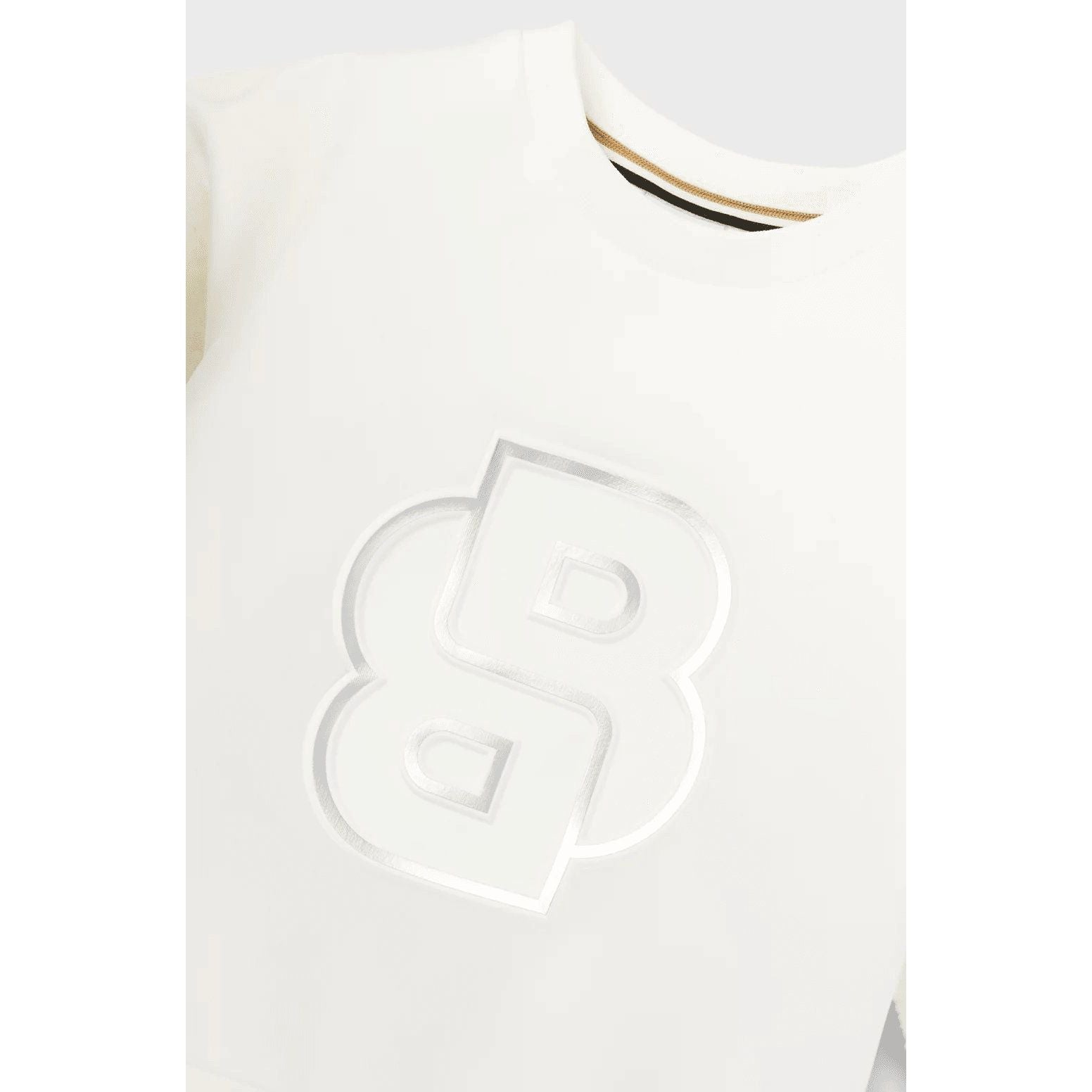 BOSS KIDS' SWEATSHIRT WITH METALLIC-EFFECT DOUBLE B MONOGRAM