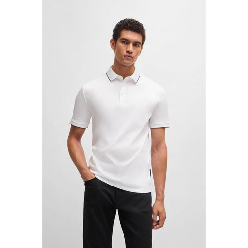 Load image into Gallery viewer, BOSS PORSCHE X BOSS REGULAR-FIT POLO SHIRT IN MERCERISED COTTON
