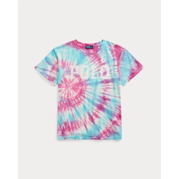 POLO RALPH LAUREN LOGO TIE-DYE COTTON JERSEY TEE - Yooto