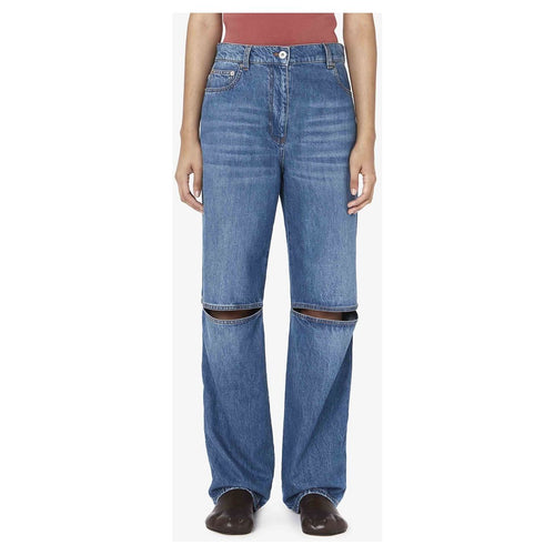 Load image into Gallery viewer, JW ANDERSON CUT-OUT KNEE BOOTCUT JEANS - Yooto
