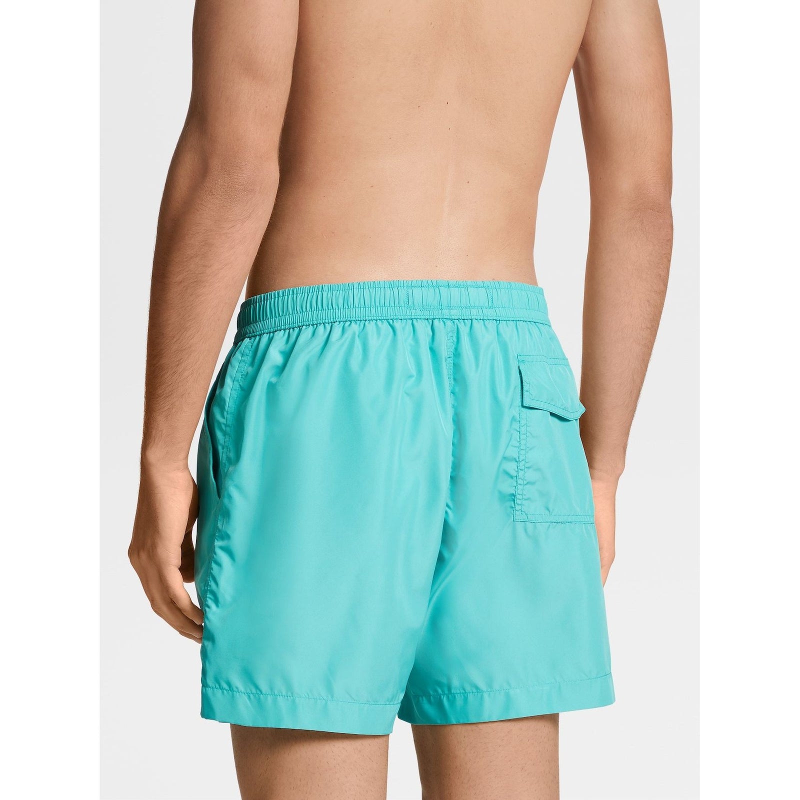 ZEGNA Aqua Green Technical Fabric Swim Boxers