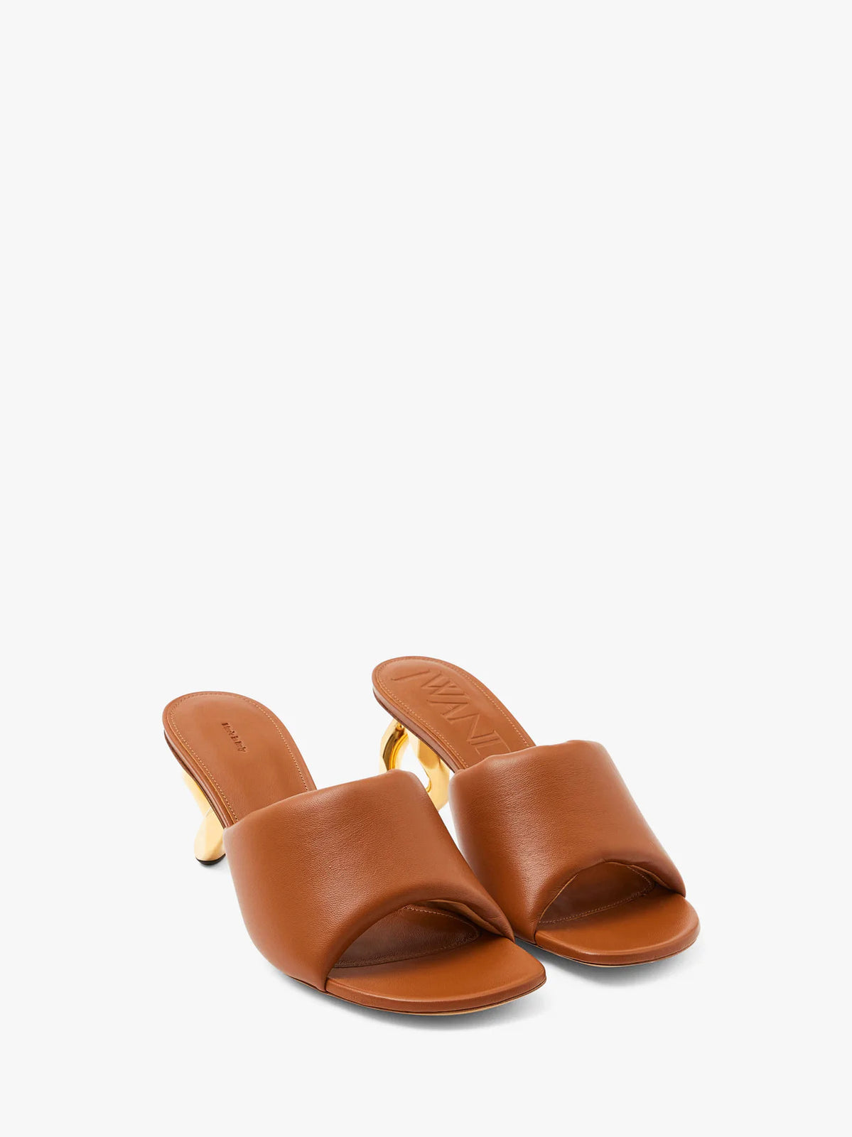 JW Anderson CHAIN HEEL LEATHER MULES