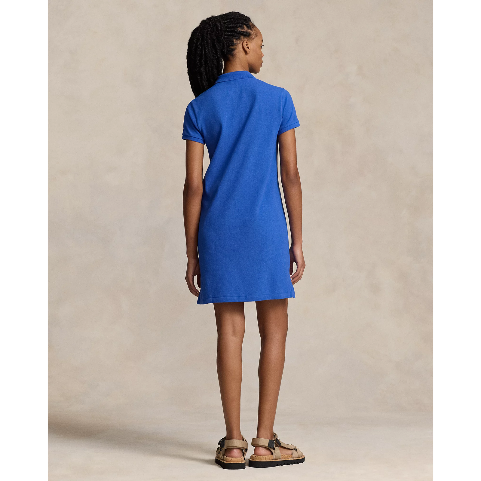 POLO RALPH LAUREN COTTON MESH POLO DRESS