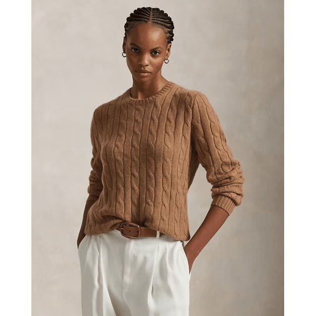 RALPH LAUREN The Iconic Cable-Knit Cashmere Jumper