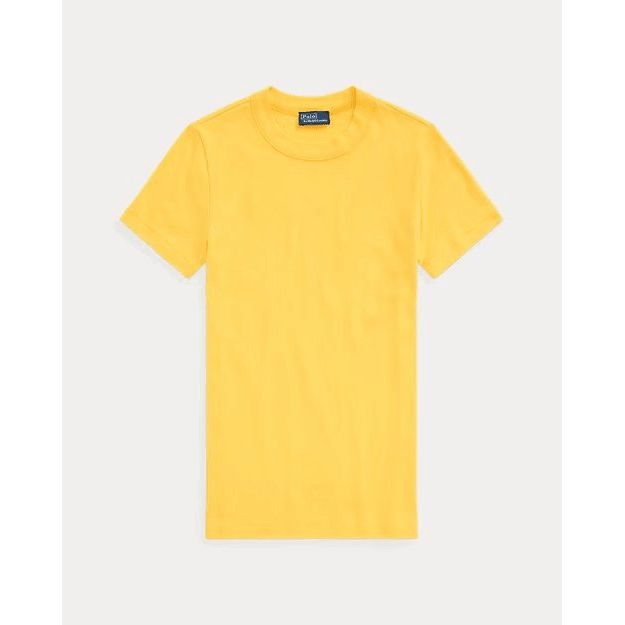 RALPH LAUREN Slim Fit Rib-Knit Cotton Tee