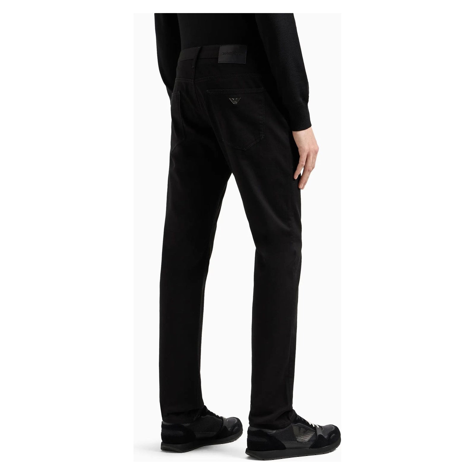 EMPORIO ARMANI J06 COMFORT STRETCH-GABARDINE, SLIM-FIT TROUSERS - Yooto