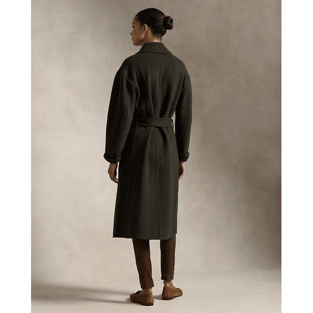 RALPH LAUREN Double-Faced Wool Wrap Coat