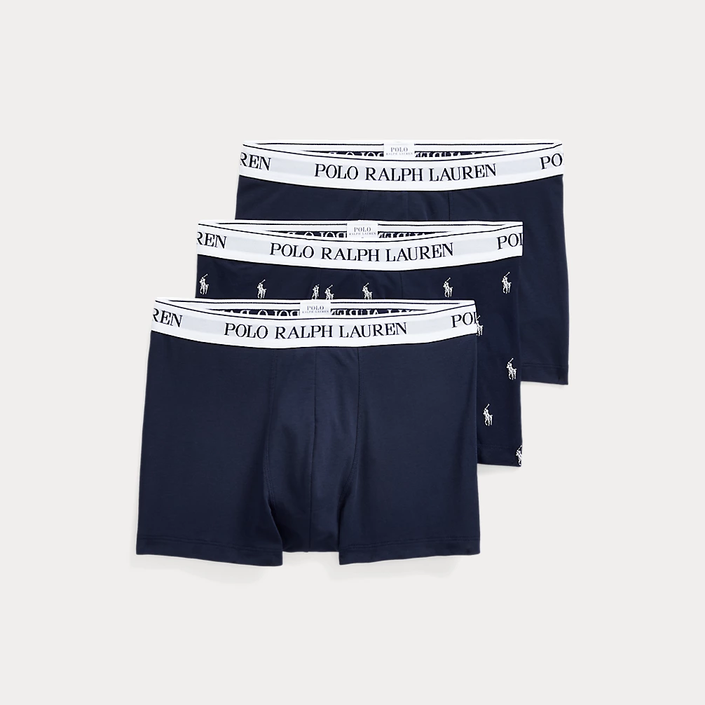 POLO RALPH LAUREN CLASSIC STRETCH-COTTON TRUNK 3-PACK