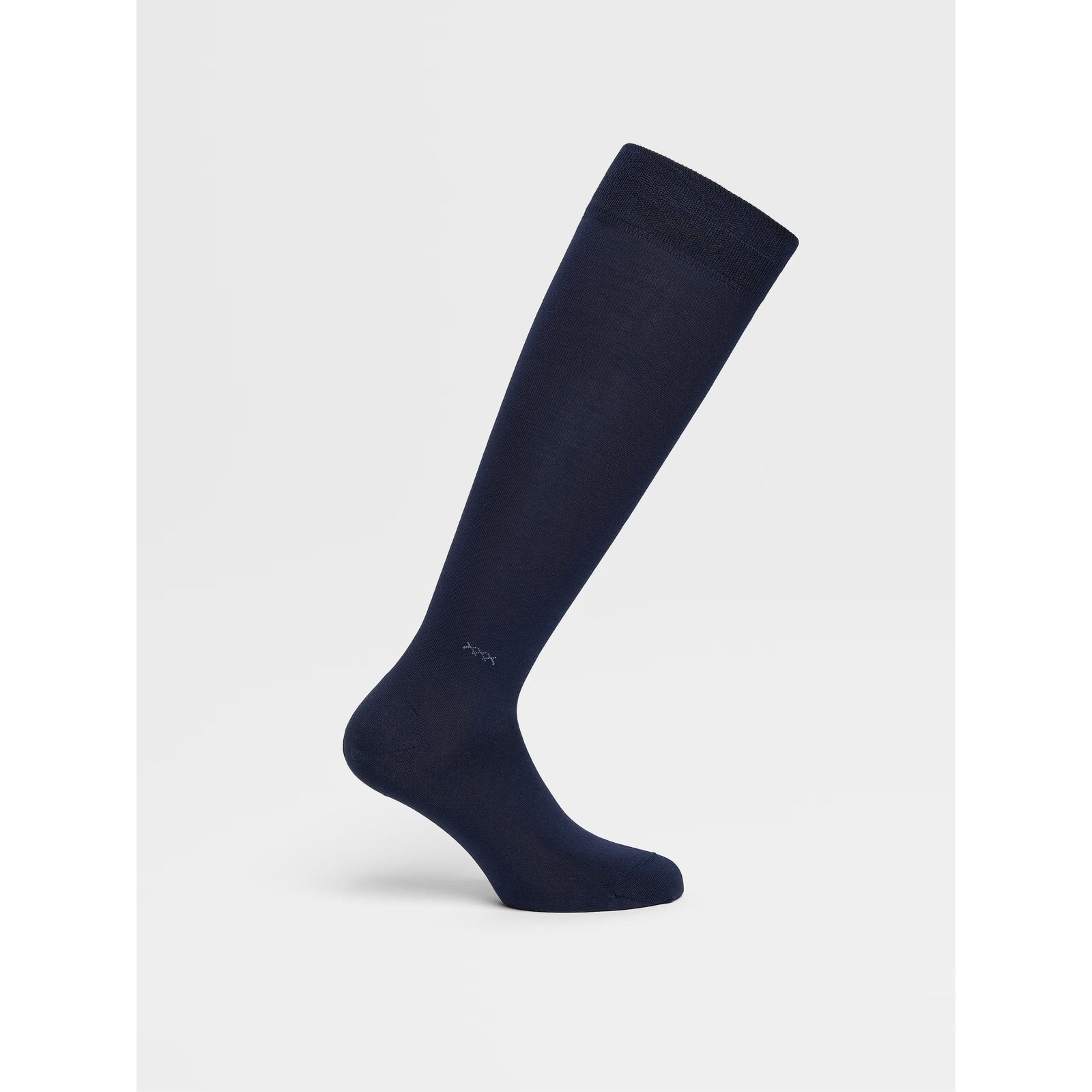 ZEGNA BLUE COTTON BLEND SOCKS