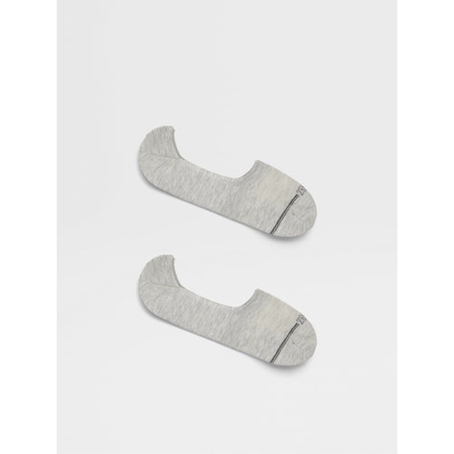 Load image into Gallery viewer, ZEGNA GREY MÉLANGE COTTON BLEND SOCKS
