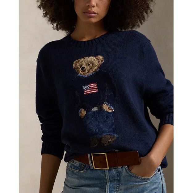 RALPH LAUREN Polo Bear Cotton-Linen Jumper