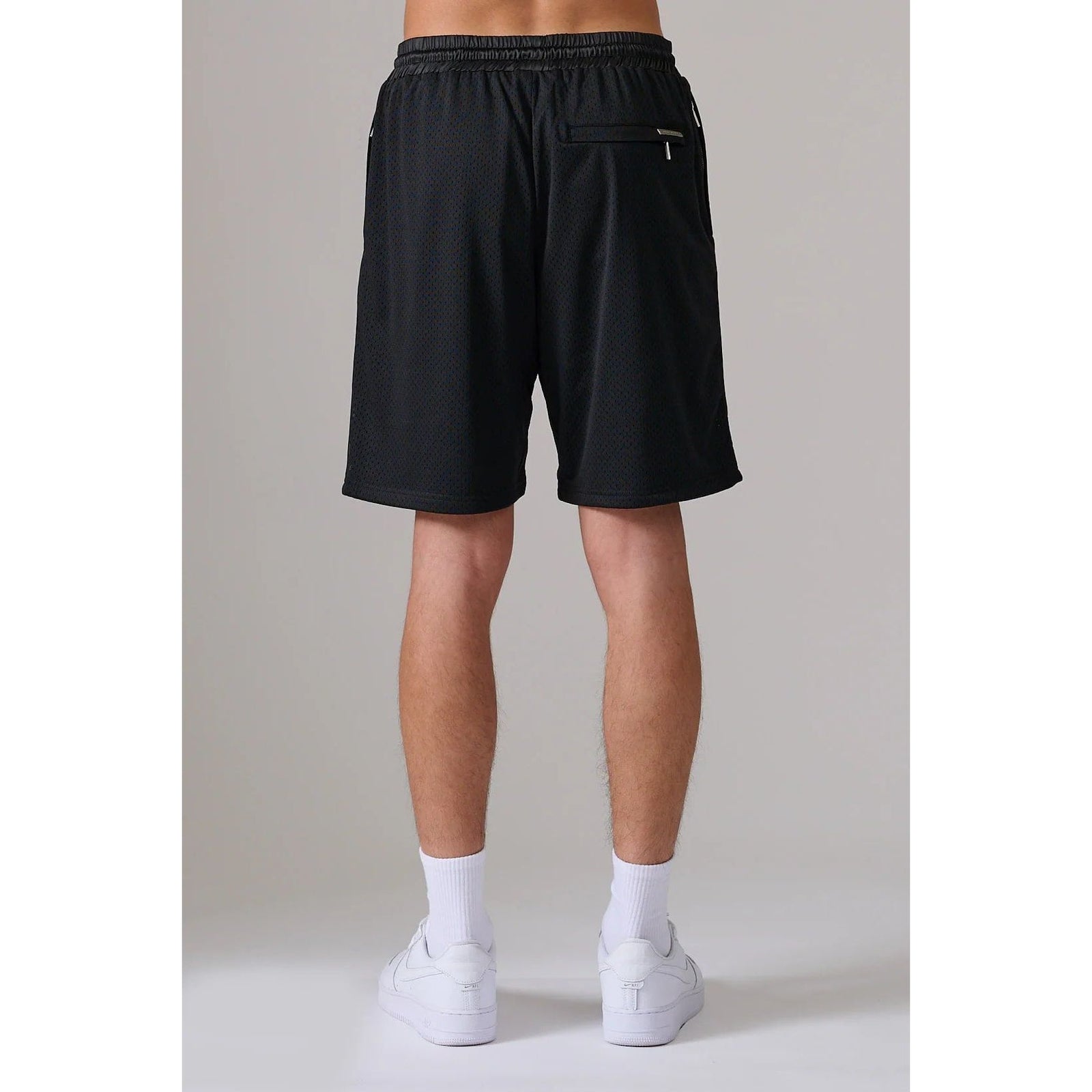 AZAT MARD LES GENS NAVY/GREEN MESH SHORTS - Yooto