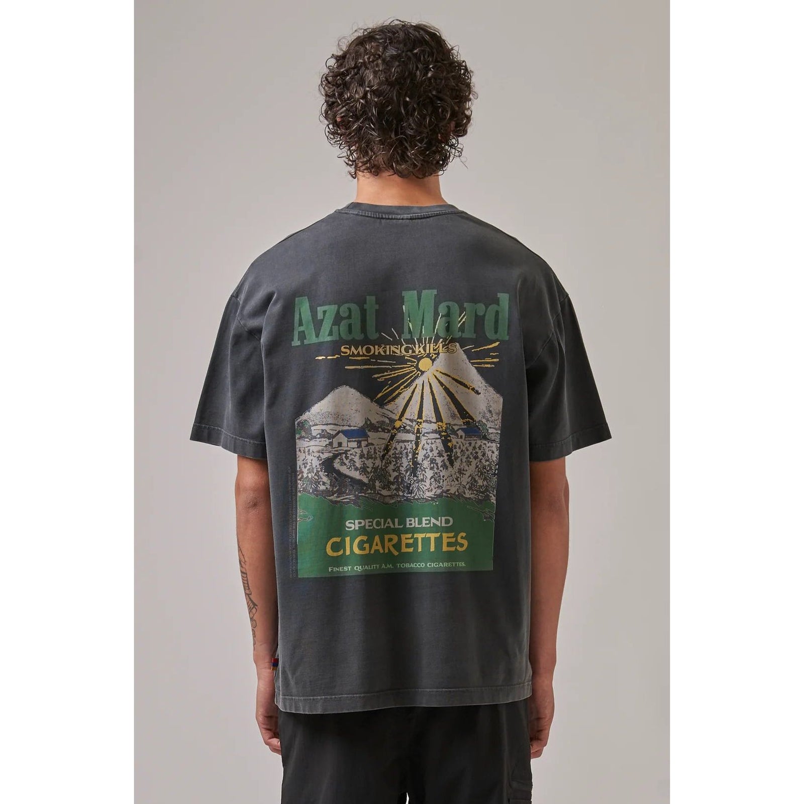 AZAT MARD SPECIAL BLENDS WASHED BLACK T-SHIRT