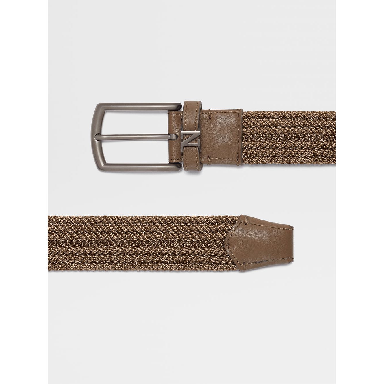 ZEGNA BEIGE RAYON BELT