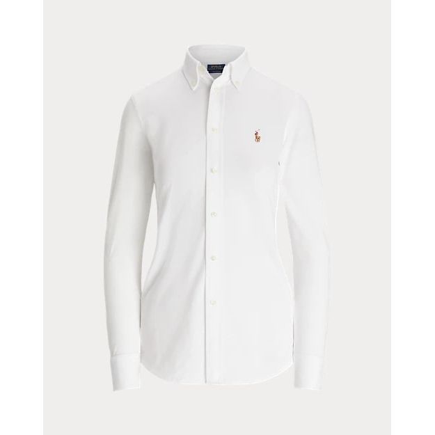 RALPH LAUREN Slim Fit Knit Cotton Oxford Shirt