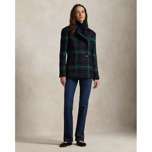 Load image into Gallery viewer, RALPH LAUREN Plaid Tweed Double-Breasted Jacket
