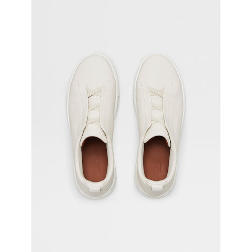 Load image into Gallery viewer, ZEGNA Vicuna Color Deerskin Triple Stitch™ Low Top Sneakers
