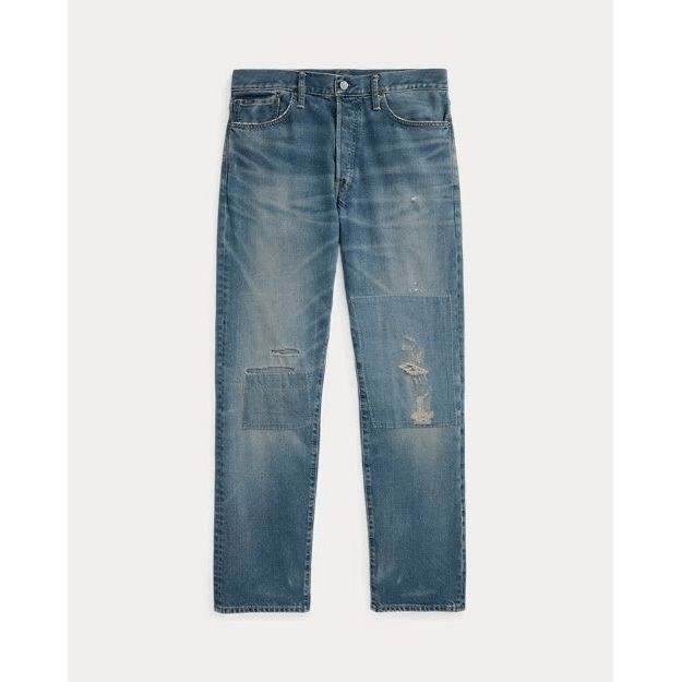 RALPH LAUREN Heritage Straight Distressed Jean