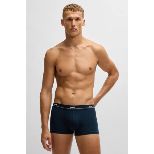 Load image into Gallery viewer, BOSS FIVE-PACK OF STRETCH-COTTON TRUNKS WITH LOGO WAISTBANDS
