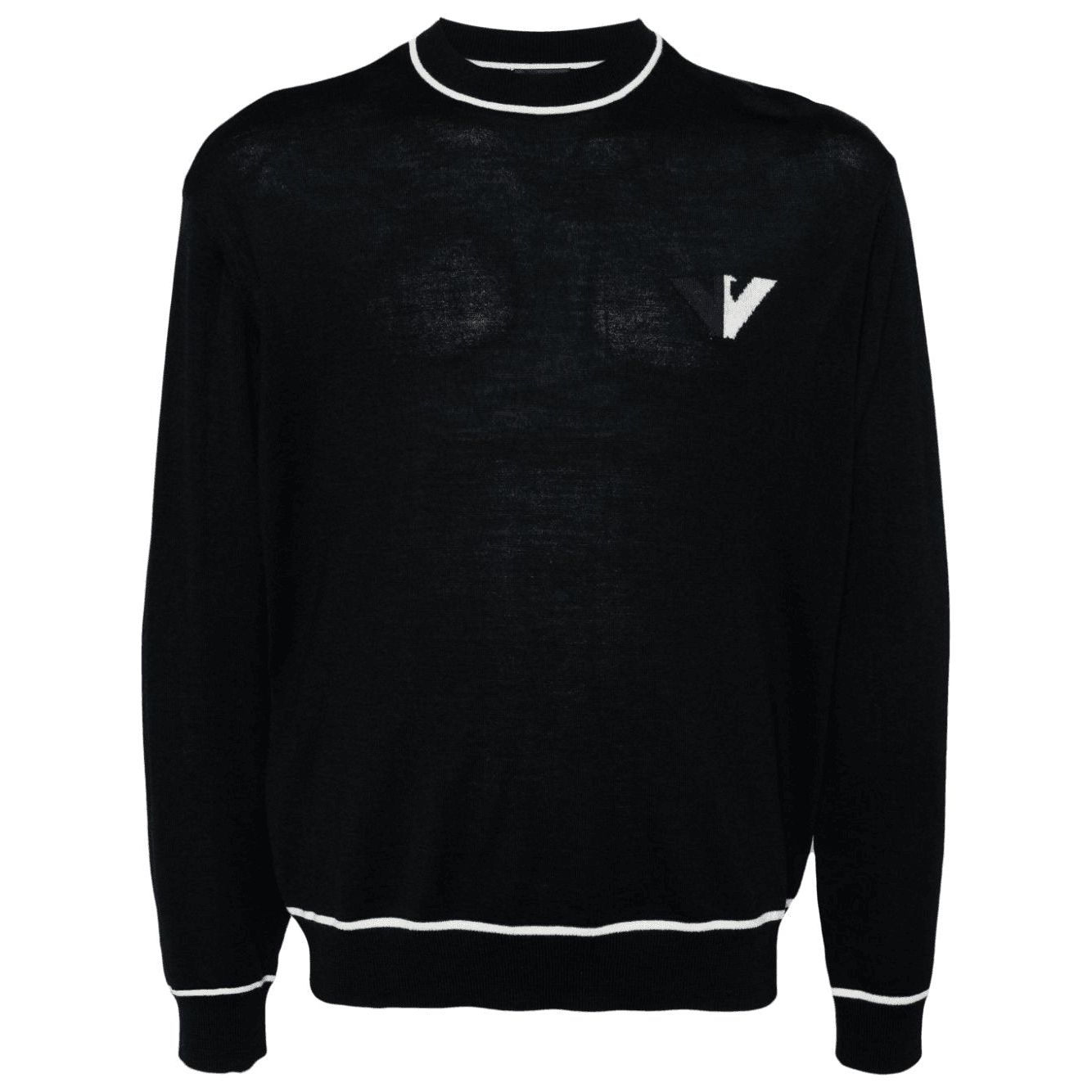 EMPORIO ARMANI logo-jacquard sweater